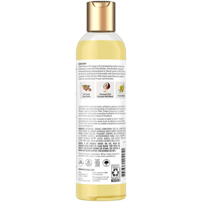 Shea Moisture Daily Hydration Body Oil 2-Pack – Lightweight Virgin Coconut Oil Moisturizer for Soft, Smooth Skin, 8 oz Each Avelisse