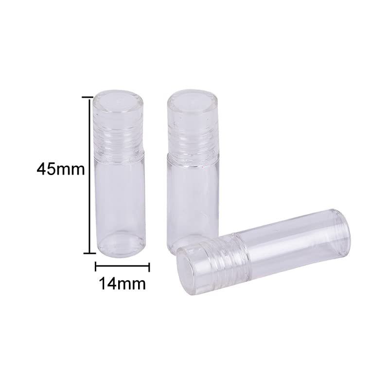 12-Pack Mini Clear 3ml Loose Powder Containers with Sifter - Refillable Plastic Empty Jars for Cosmetics, Samples, and Travel - görsel 4