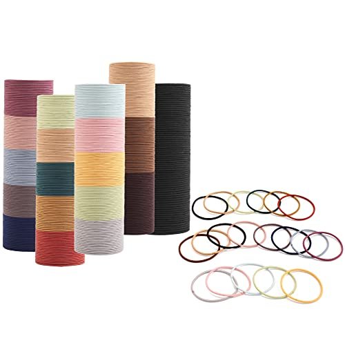 500 PCS Hair Ties for Thin Hair - 2mm x 4cm Premium Nylon Black Hair Tie Bulk for Women, Girls, Men - Small Ponytail Holders (Multicolor) - görsel 13