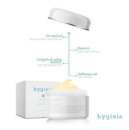 Hygieia + Encapsulated 2% Retinol Cream, 4oz – Liposomal Anti-Wrinkle Cream for Face, Neck & Body – Fast & Deep Cellular Absorption – Day or Night Cream for Firming, Lifting & Repairing Aging Skin Avelisse