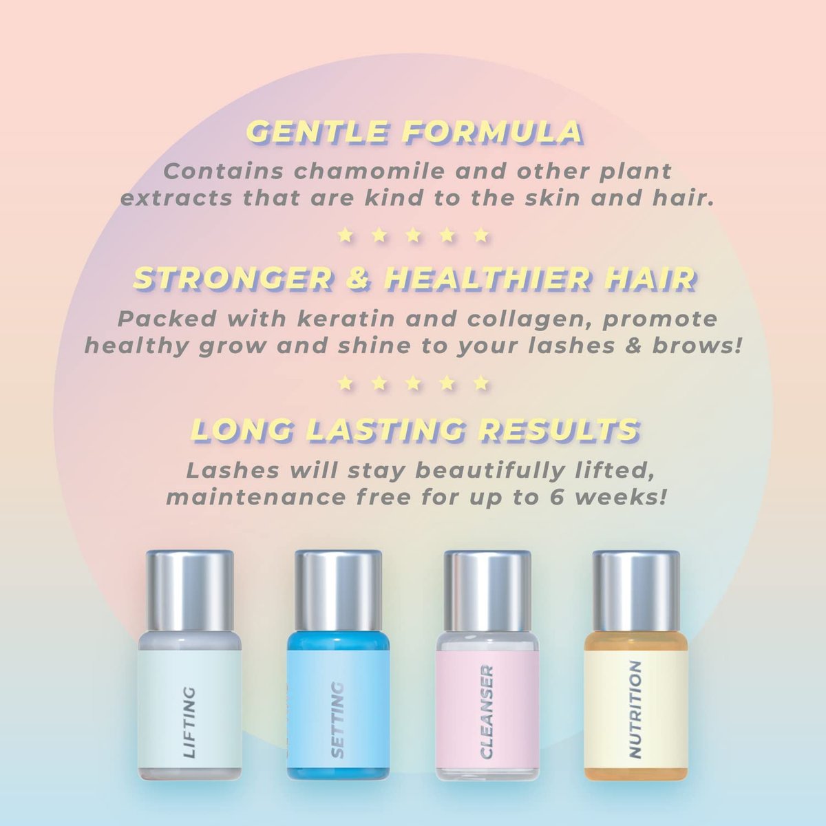 Keratin Lash Lift Kit | Semi-Permanent Eyelash Perm & Lift | Lasts Up to 6 Weeks | Vegan & Cruelty-Free | Home & Salon Use | MIYA LASH - görsel 9