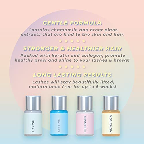 Keratin Lash Lift Kit | Semi-Permanent Eyelash Perm & Lift | Lasts Up to 6 Weeks | Vegan & Cruelty-Free | Home & Salon Use | MIYA LASH - görsel 10