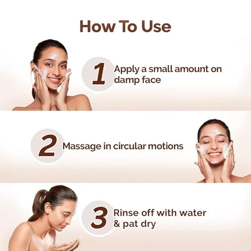 MAMAEARTH Rice Dewy Bright Face Wash with Rice Water & Niacinamide - 3.38 Fl Oz (100ml) Avelisse