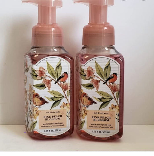 Bath & Body Works Pink Peach Blossom Gentle Foaming Hand Soap 2-Pack (8.75 oz Each)