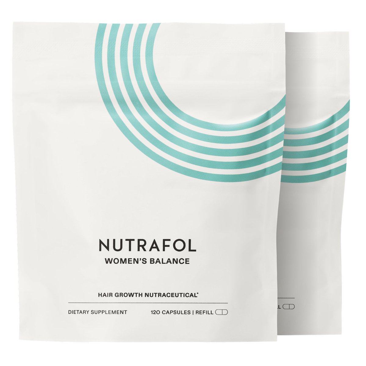 Nutrafol Women's Balance Hair Growth Supplements for Ages 45+ - Clinically Proven for Thicker Hair & Scalp Coverage, Dermatologist Recommended - 2-Month Supply (2 Refill Pouches) Avelisse
