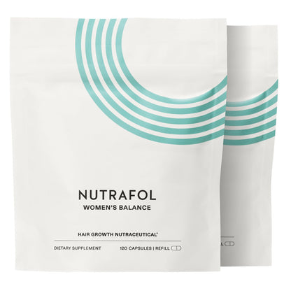 Nutrafol Women's Balance Hair Growth Supplements for Ages 45+ - Clinically Proven for Thicker Hair & Scalp Coverage, Dermatologist Recommended - 2-Month Supply (2 Refill Pouches) Avelisse