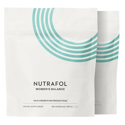 Nutrafol Women's Balance Hair Growth Supplements for Ages 45+ - Clinically Proven for Thicker Hair & Scalp Coverage, Dermatologist Recommended - 2-Month Supply (2 Refill Pouches) Avelisse