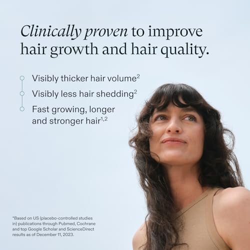 Nutrafol Women's Hair Growth Supplements, Ages 18-44, Clinically Proven for Visibly Thicker and Stronger Hair in 3-6 Months, Dermatologist Recommended - 2 Month Supply (2 Refill Pouches) Avelisse