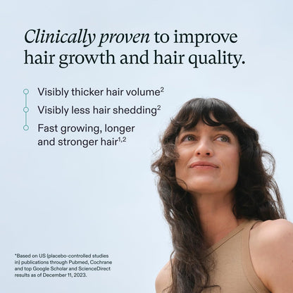 Nutrafol Women's Hair Growth Supplements, Ages 18-44, Clinically Proven for Visibly Thicker and Stronger Hair in 3-6 Months, Dermatologist Recommended - 2 Month Supply (2 Refill Pouches) Avelisse