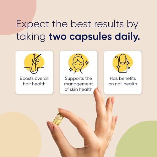 Moerie Ultimate Hair Boost Supplements for Women & Men - Hair, Skin, Nails Vitamins with Biotin & Minerals for Hair Health - Thicker Hair - 60 Capsules Avelisse
