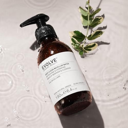 Evolve Organic Beauty Deep Clean Micellar Water – Vegan, Small-Batch, Moringa Peptide & Hyaluronic Acid, 6.4 fl oz - görsel 8