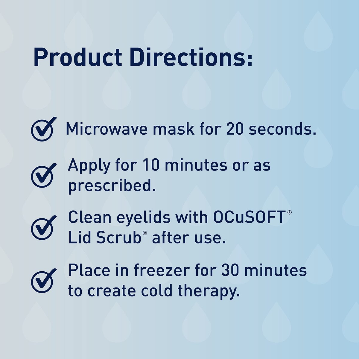 OCuSOFT Dry Eye Mask Basic - Blue, 3 Piece Set for Soothing Relief Avelisse