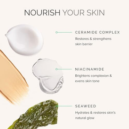 MDSolarSciences Gleam + Glow Sunscreen SPF 50 | Sheer Glow Tinted Moisturizer with Broad Spectrum UV Protection | Infused with Antioxidants, Ceramides & Vitamin C | Safe for Sensitive Skin (1.7 Fl Oz) Avelisse