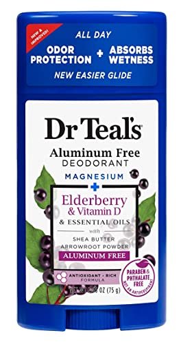 Dr. Teal's Aluminum-Free Deodorant, Elderberry & Vitamin D, 2.65 oz - görsel 2