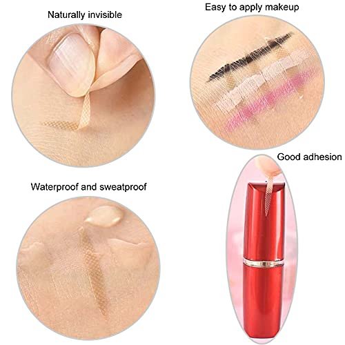BlingKingdom 1200pcs Self-Adhesive Invisible Double Eyelid Tape - Lift Strips & Instant Eye Tapes for Hooded, Droopy, Uneven & Mono-Eyelids with Fork Rods & Tweezers - görsel 4