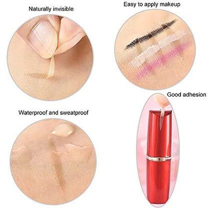 BlingKingdom 1200pcs Self-Adhesive Invisible Double Eyelid Tape - Lift Strips & Instant Eye Tapes for Hooded, Droopy, Uneven & Mono-Eyelids with Fork Rods & Tweezers
