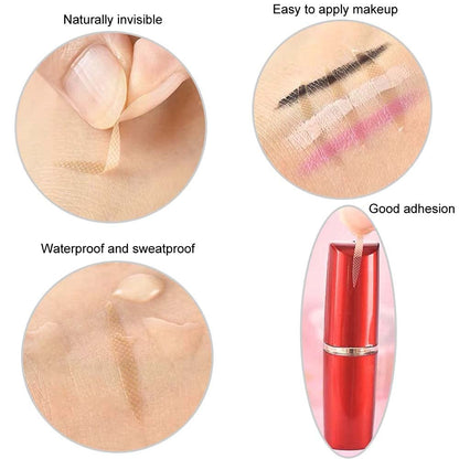 BlingKingdom 1200pcs Self-Adhesive Invisible Double Eyelid Tape - Lift Strips & Instant Eye Tapes for Hooded, Droopy, Uneven & Mono-Eyelids with Fork Rods & Tweezers