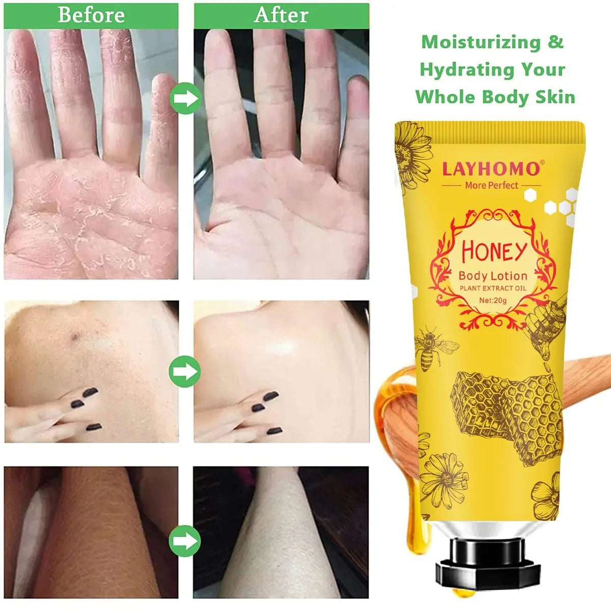 Layhomo 20 Pack Mini Body Lotion Gift Bulk for Dry Skin - Travel Size Body Cream with Shea Butter, Natural Fragrance, Moisturizing for Women and Men Avelisse