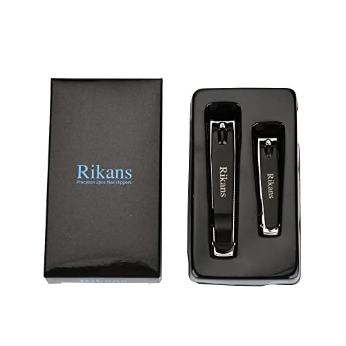 Rikans Nail Clipper Set – Pack of Two – Large Toenail Cutter & Small Fingernail Cutter – Durable 430 Stainless Steel – Ergonomic Grip – Precise & Sharp – Gift Box Packaging - görsel 8