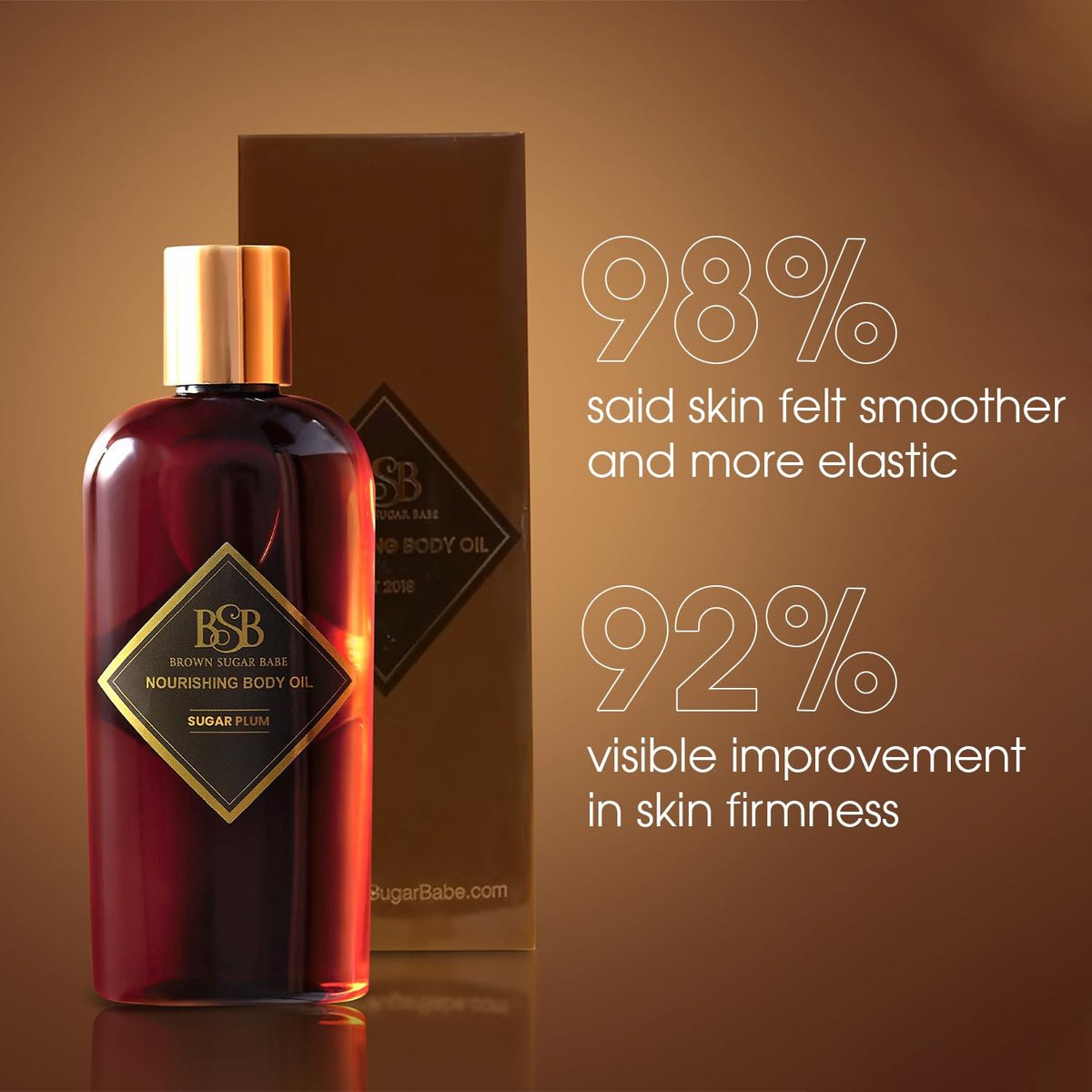 Brown Sugar Babe Sugar Plum Body Oil – Nourishing Scented Oil with Maple & Raspberry, Paraben-Free, Made in USA Avelisse
