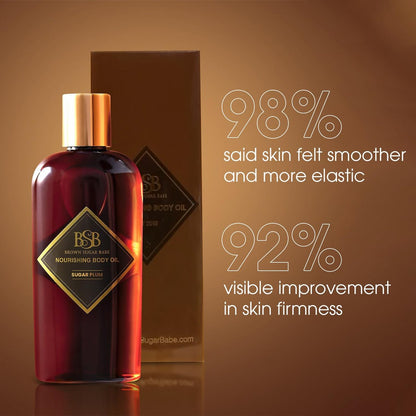 Brown Sugar Babe Sugar Plum Body Oil – Nourishing Scented Oil with Maple & Raspberry, Paraben-Free, Made in USA Avelisse