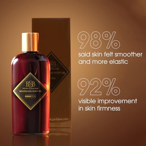 Brown Sugar Babe Sugar Plum Body Oil – Nourishing Scented Oil with Maple & Raspberry, Paraben-Free, Made in USA Avelisse