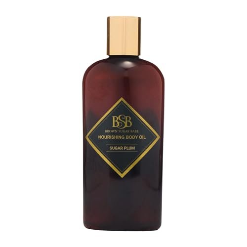 Brown Sugar Babe Sugar Plum Body Oil – Nourishing Scented Oil with Maple & Raspberry, Paraben-Free, Made in USA Avelisse