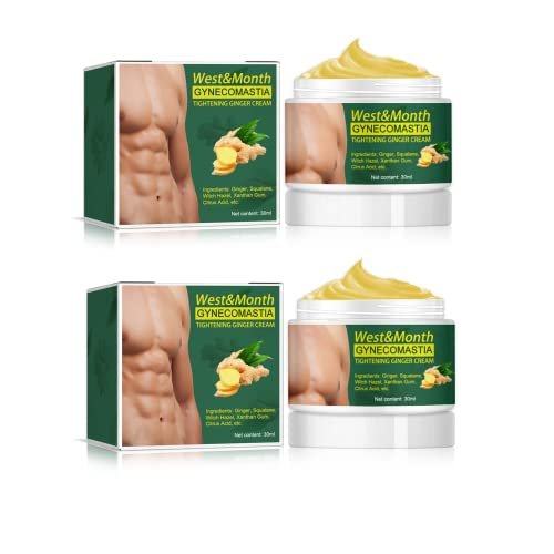 YG LianKai 2-Pack Gynecomastia Tightening Ginger Cream for Men – Chest Firming & Moisturizing Formula - görsel 2