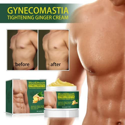 YG LianKai 2-Pack Gynecomastia Tightening Ginger Cream for Men – Chest Firming & Moisturizing Formula
