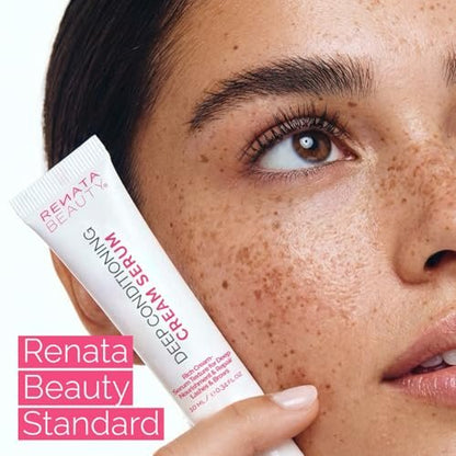 RB RENATA BEAUTY Lash & Brow Deep Conditioning Cream Serum – Nourish, Repair & Protect Eyebrows and Eyelashes, Post-Treatment Aftercare & Daily Use, Clear, 0.34 FL.OZ