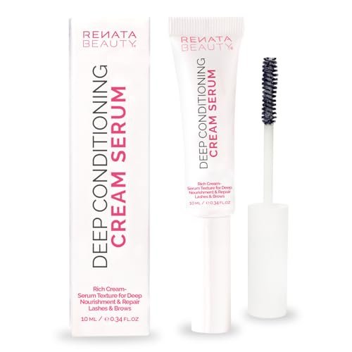 RB RENATA BEAUTY Lash & Brow Deep Conditioning Cream Serum – Nourish, Repair & Protect Eyebrows and Eyelashes, Post-Treatment Aftercare & Daily Use, Clear, 0.34 FL.OZ - görsel 2