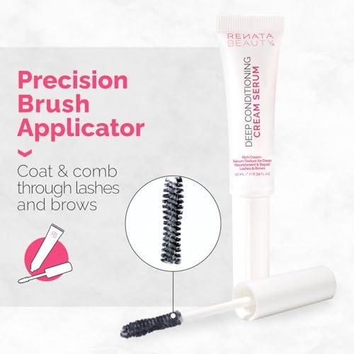RB RENATA BEAUTY Lash & Brow Deep Conditioning Cream Serum – Nourish, Repair & Protect Eyebrows and Eyelashes, Post-Treatment Aftercare & Daily Use, Clear, 0.34 FL.OZ - görsel 8