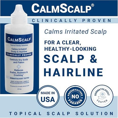 CalmScalp Scalp Treatment - Itch Relief & Exfoliating Scalp Care for Healthier Hair - 4 oz Avelisse
