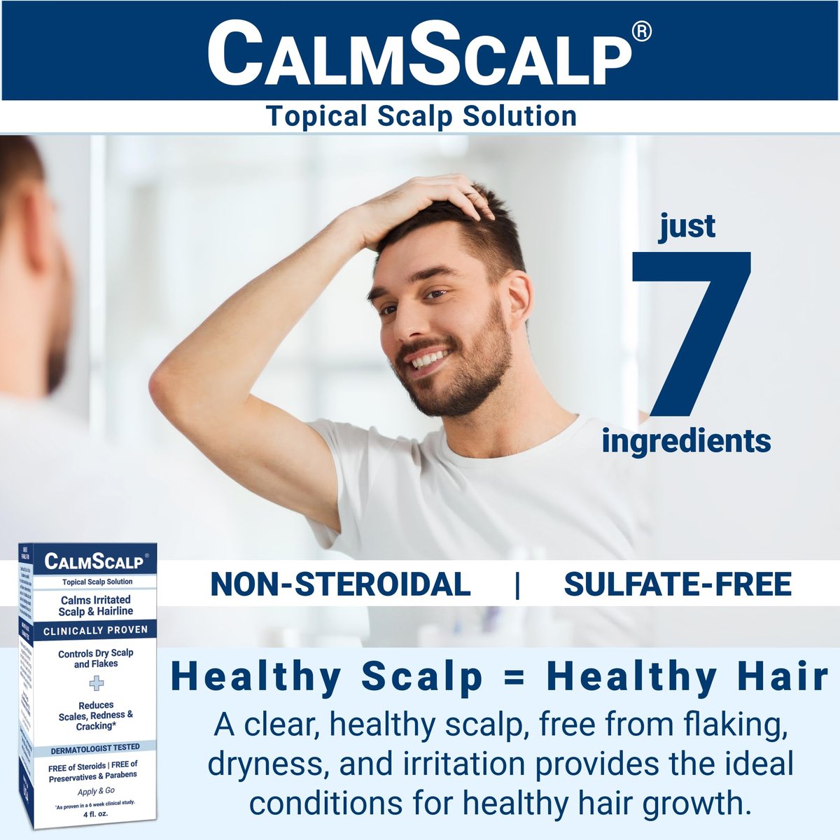 CalmScalp Scalp Treatment - Itch Relief & Exfoliating Scalp Care for Healthier Hair - 4 oz Avelisse