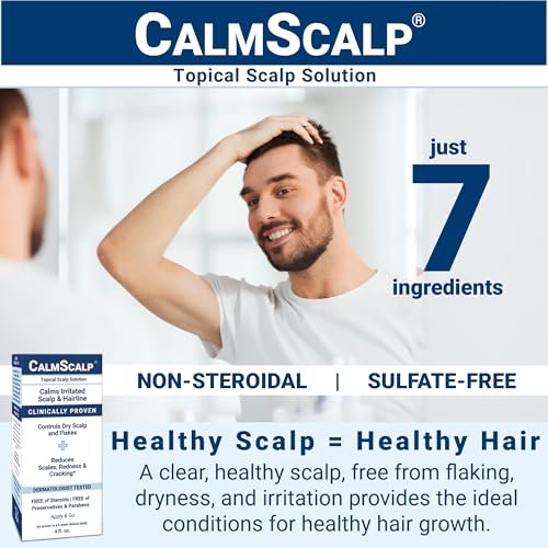 CalmScalp Scalp Treatment - Itch Relief & Exfoliating Scalp Care for Healthier Hair - 4 oz Avelisse