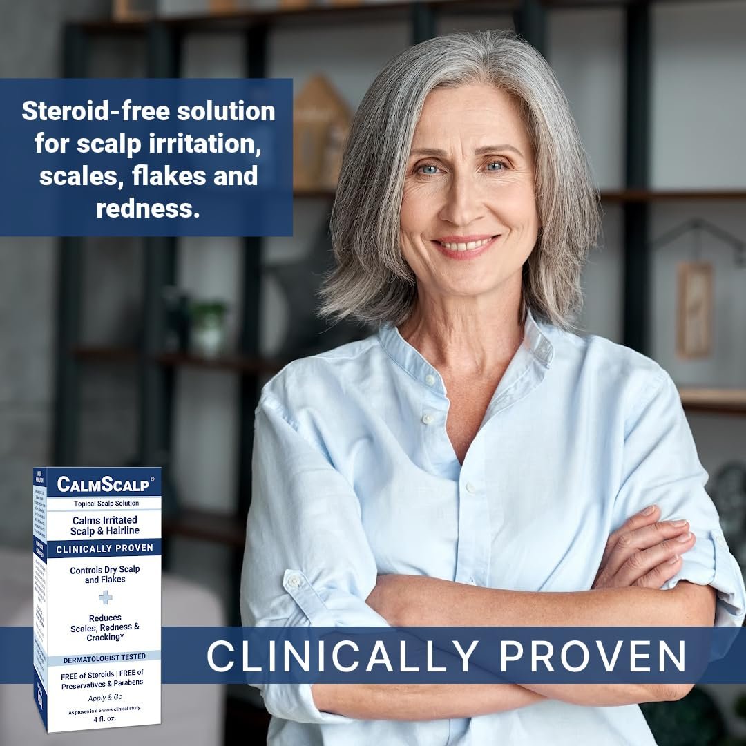 CalmScalp Scalp Treatment - Itch Relief & Exfoliating Scalp Care for Healthier Hair - 4 oz Avelisse