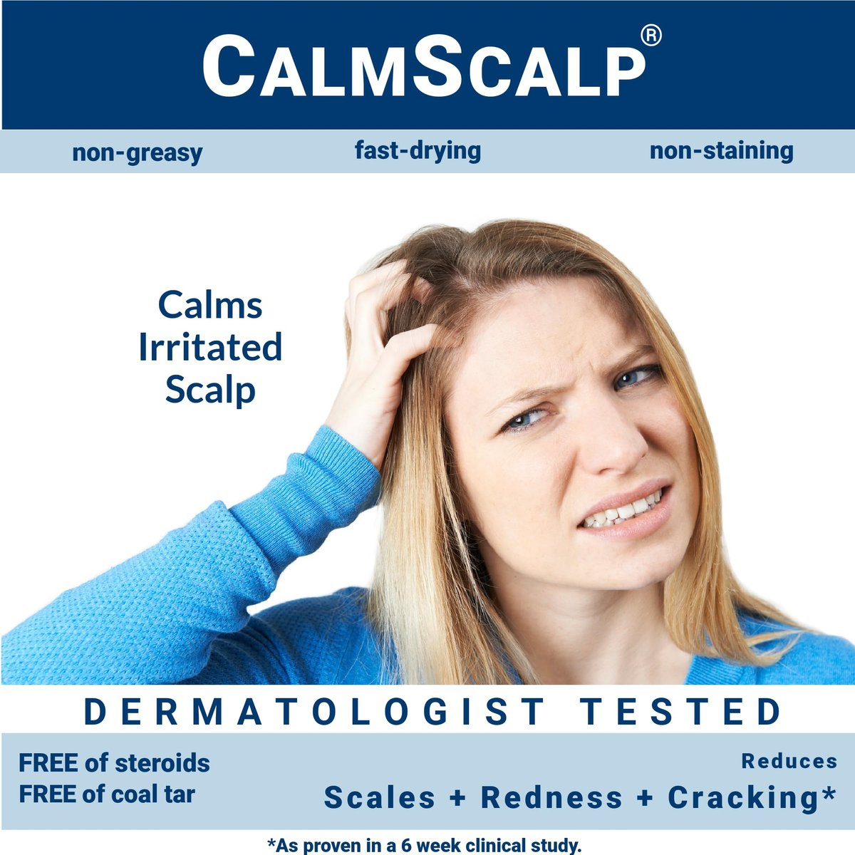 CalmScalp Scalp Treatment - Itch Relief & Exfoliating Scalp Care for Healthier Hair - 4 oz Avelisse