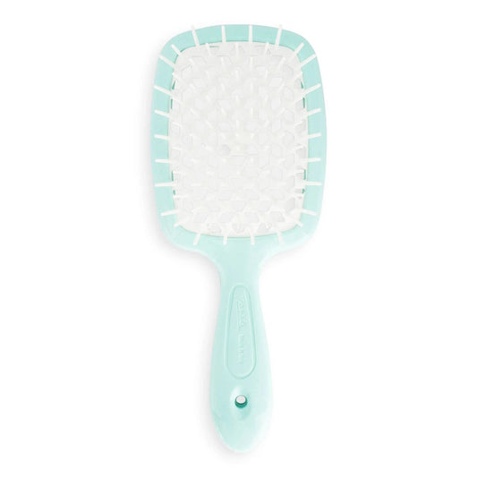 Jäneke Small Superbrush in Turquoise - Gentle Detangling Hair Brush for Fine, Curly, Thick, and Wavy Hair