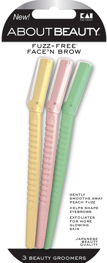 About Beauty Face N Brow - 3 Beauty Groomers for Hair Removal | Facial Razors for Dermaplaning & Brow Shaping