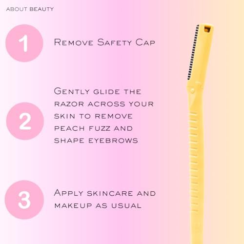 About Beauty Face N Brow - 3 Beauty Groomers for Hair Removal | Facial Razors for Dermaplaning & Brow Shaping - görsel 12