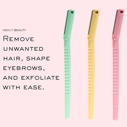 About Beauty Face N Brow - 3 Beauty Groomers for Hair Removal | Facial Razors for Dermaplaning & Brow Shaping