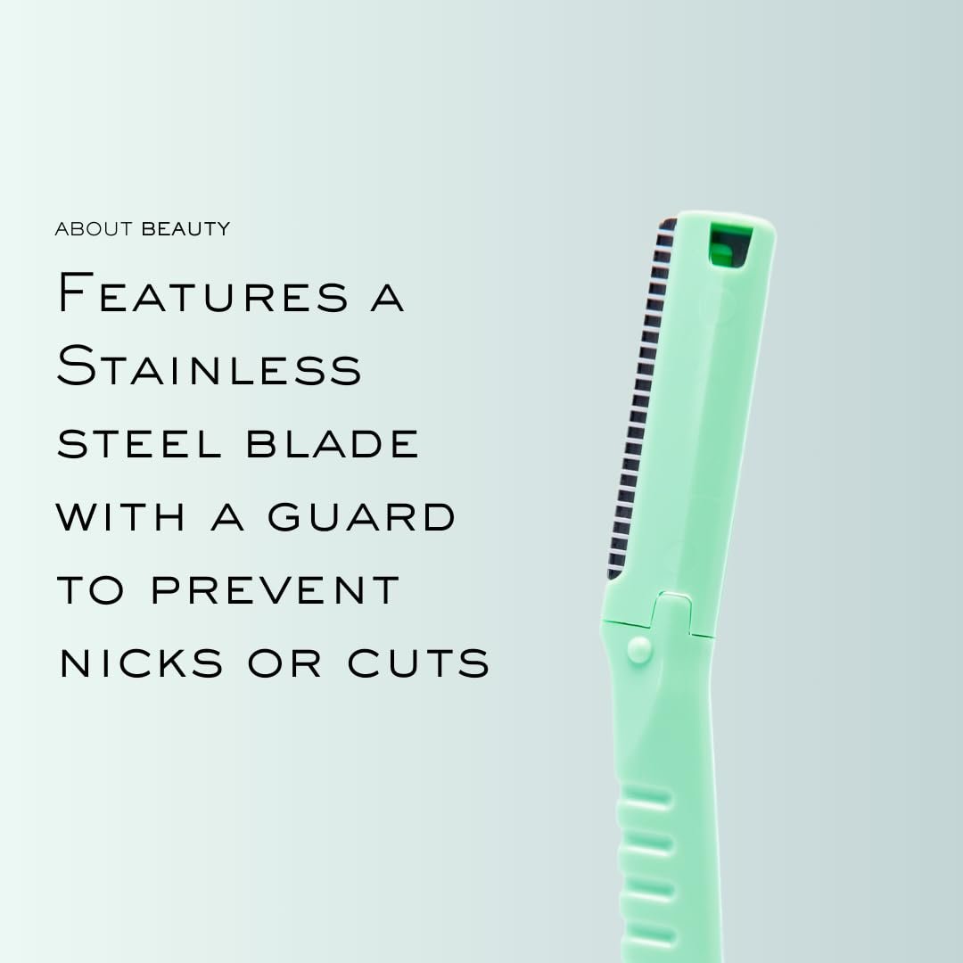 About Beauty Face N Brow - 3 Beauty Groomers for Hair Removal | Facial Razors for Dermaplaning & Brow Shaping - görsel 7