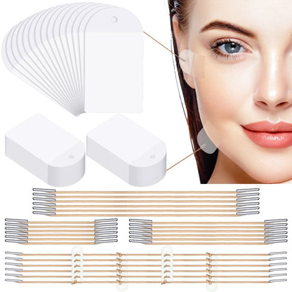 Maitys 204 Piece Face Lift Tapes with Lifting Rope Sets - Invisible Adhesive Patches for Instant Face Lifting, Neck & Eye Area - Quick Fix Beauty Solution for Women Avelisse