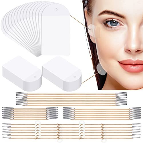 Maitys 204 Piece Face Lift Tapes with Lifting Rope Sets - Invisible Adhesive Patches for Instant Face Lifting, Neck & Eye Area - Quick Fix Beauty Solution for Women Avelisse