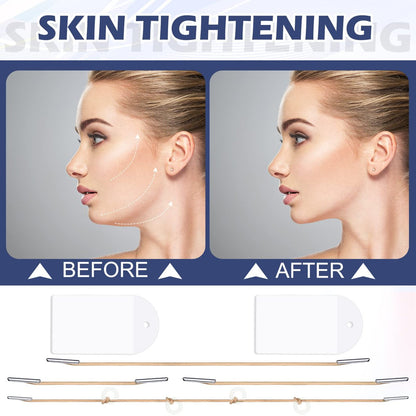 Maitys 136-Piece Face Lift Tapes with Lifting Ropes – Invisible Facelift Tape for Neck, Eye, and Face Lifting Avelisse