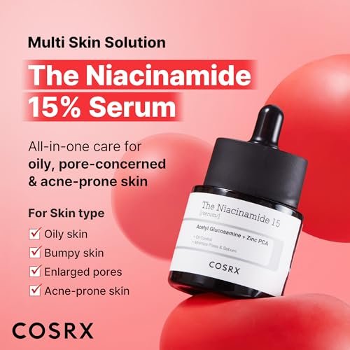 COSRX 15% Niacinamide Face Serum - Pore Minimizer & Even Skin Tone - 0.67 fl oz Korean Skincare Avelisse