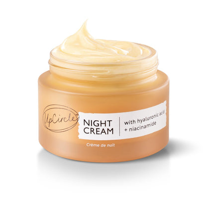 UPCIRCLE Night Cream with Hyaluronic Acid + Niacinamide - Nourishing Unscented Anti-Aging Moisturizer for Sensitive Skin - Vegan & Cruelty-Free - 1.85 oz Avelisse