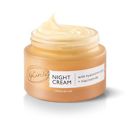 UPCIRCLE Night Cream with Hyaluronic Acid + Niacinamide - Nourishing Unscented Anti-Aging Moisturizer for Sensitive Skin - Vegan & Cruelty-Free - 1.85 oz Avelisse
