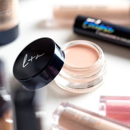 Lune+Aster Undereye Corrector - Peachy Pink Creamy Balm for Dark Circles, Brighten & Hydrate with Hyaluronic Acid, Vitamins C+E - 1 oz Avelisse