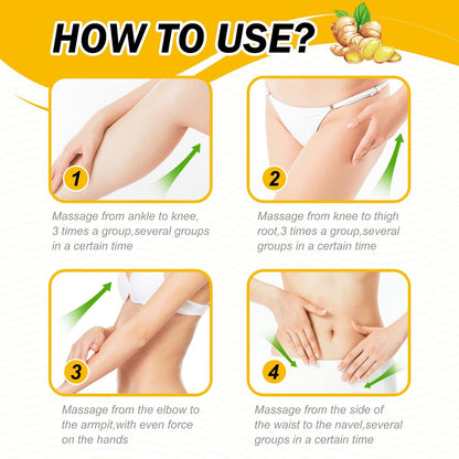 VOGSIG Anti Cellulite Slimming Gel - Hot Cream with Ginger for Fat Burning, Weight Loss, Body Tightening & Relaxation (3.5 Fl Oz)